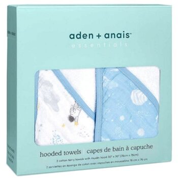 aden + anais Essentials Hooded Towel Space Explorers (2)