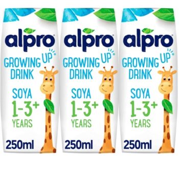 Alpro Soya Growing Up Long Life Drink 1-3+ Years Multipack (3 x 250ml)
