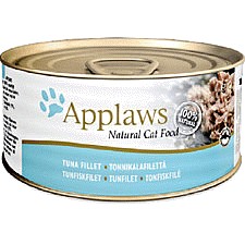 Applaws Natural Wet Adult Cat Food Tuna Fillet In Broth Tins (24 x 156g)