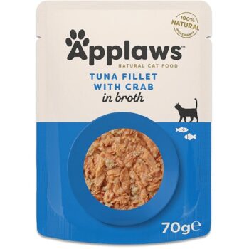 Applaws Natural Wet Adult Cat Food Tuna Fillet With Crab In Broth
