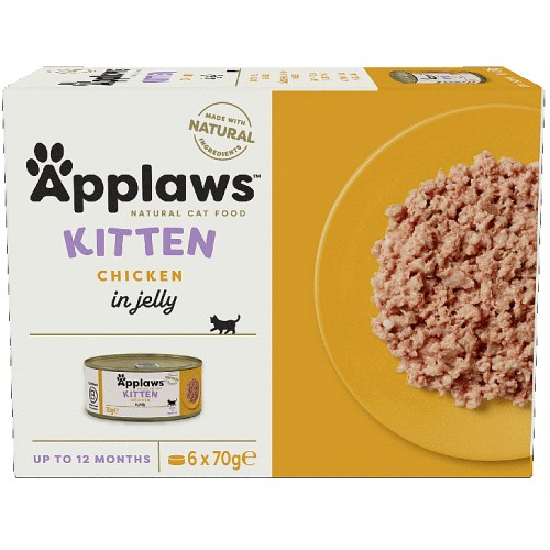 Applaws Natural Wet Kitten Cat Food Chicken In Jelly Tins