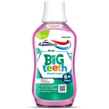 Aquafresh Kids Big Teeth Mouthwash Fruity Flavour 6-8 Years (300ml)
