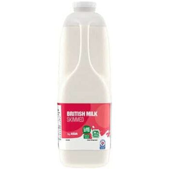 ASDA British Milk Skimmed (2pts)