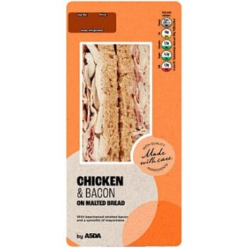 ASDA Chicken & Bacon on Malted Bread
