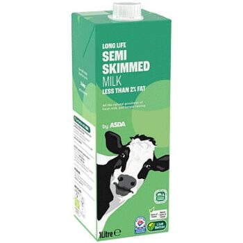 ASDA Long Life Semi Skimmed Milk (1 Litre)