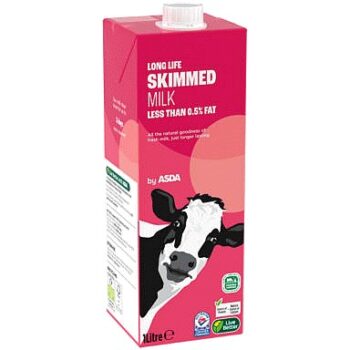 ASDA Long Life Skimmed Milk (1 Litre)