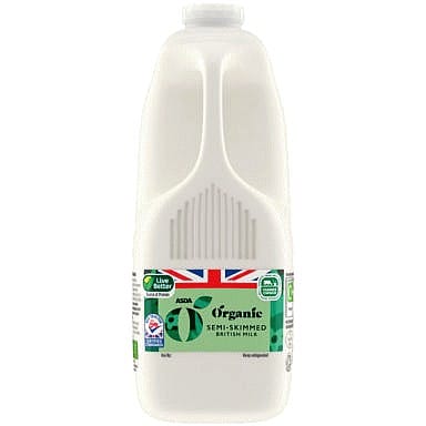 ASDA Organic Semi-Skimmed British Milk (4pts)