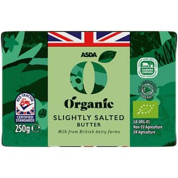 ASDA Organic Slightly Salted Butter (250g)