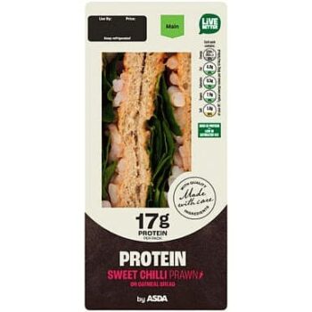 ASDA Protein Sweet Chilli Prawn on Oatmeal Bread