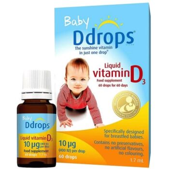 Baby Ddrops Liquid Vitamin D3 60 Drops (10g, 1.7ml)