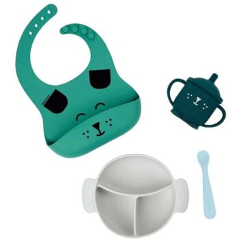 Babymoov Learn ISY Silicone Feeding Set Dog