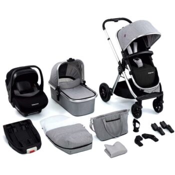 Babymore MeMore V2 i-Size Travel System Pecan Silver