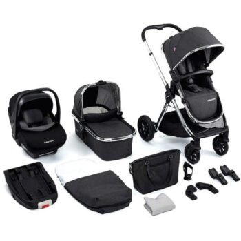 Babymore Memore V2 Travel System 13 Piece Pecan i-Size Chrome