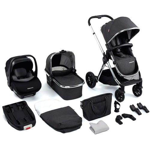 Babymore Memore V2 Travel System 13 Piece Pecan i-Size Chrome