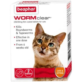Beaphar WORMclear for Cats 2 Tablets Pack