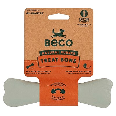 Beco Natural Rubber Bone 1Each