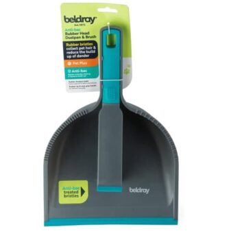 Beldray Pet Plus Rubber Head Dustpan & Brush