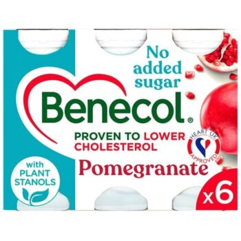 Benecol Cholesterol Lowering Pomegranate Yoghurt Drink (6 x 67.5g)