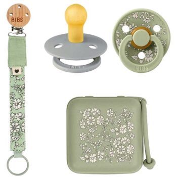 BIBS x Liberty Essentials Gift Set Capel Sage Size 1