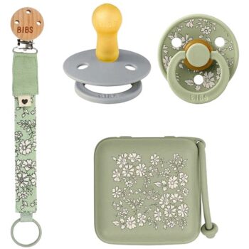BIBS x Liberty Essentials Gift Set Capel Sage Size 2
