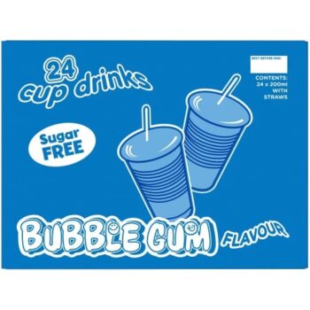 Big Time Bubble Gum Flavour Cup Drinks (24 x 200ml)