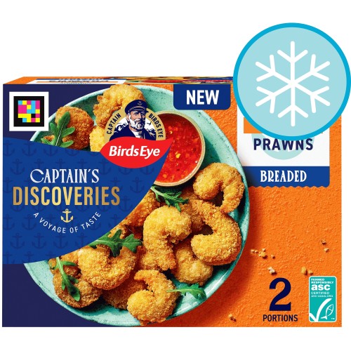 Birds Eye Captain Discoveries Breaded Prawns (250g)