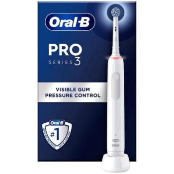 Braun Oral-B Pro 3 3000 Cross Action White Electric Toothbrush