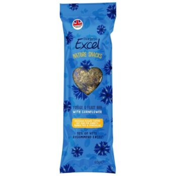 Burgess Excel Nature Snacks Small Animal Treats Forage & Feast Hay Bar Cornflower (60g)