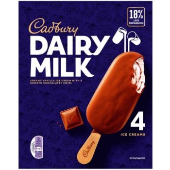 Cadbury Dairy Milk Ice Creams (4 x 90ml)