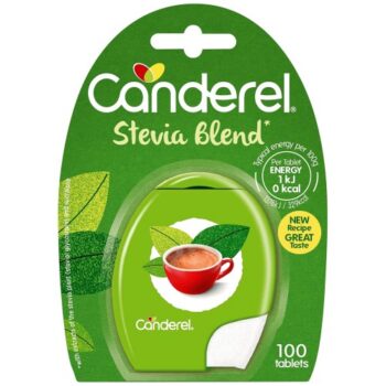 Canderel Stevia Blend Low Calorie Sweetener Tablets Green (100)
