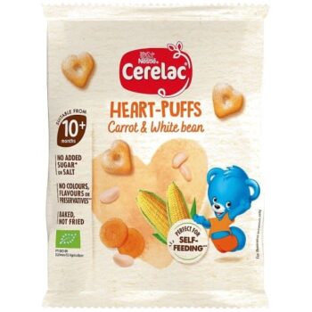 Cerelac Heart-Puffs Carrot & Whitebean 10+ months (7g)