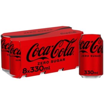 Coca-Cola Zero Sugar Cans (8 x 330ml)