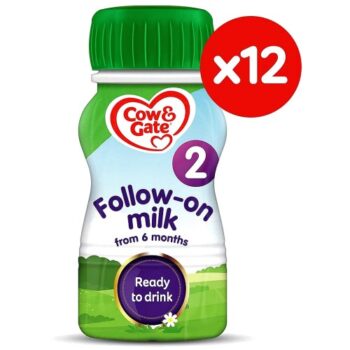Cow & Gate 2 Follow on Baby Milk (12 x 200ml)
