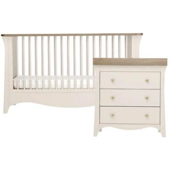 CuddleCo Clara 2 Piece Nursery Furniture Set Cashmere & Ash