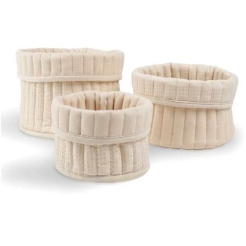 Cuddleco Storage Basket Cashmere Waffle (3)