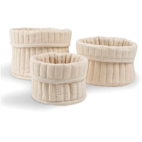 Cuddleco Storage Basket Cashmere Waffle (3)
