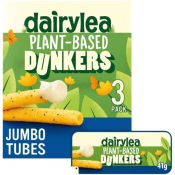 Dairylea Plant-Based Dunkers Jumbo Tubes Cheese Snacks Multipack (3 x 41g)