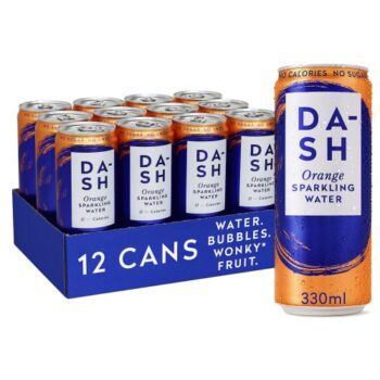 DASH Orange Infused Sparkling Water (12 x 330ml)