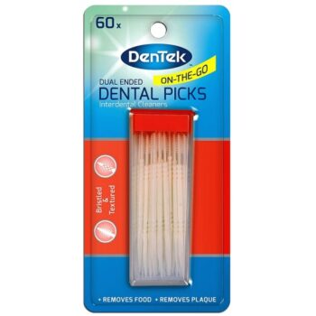 DenTek Dual Ended Dental Tooth Picks for Interdental Cleaning (60)
