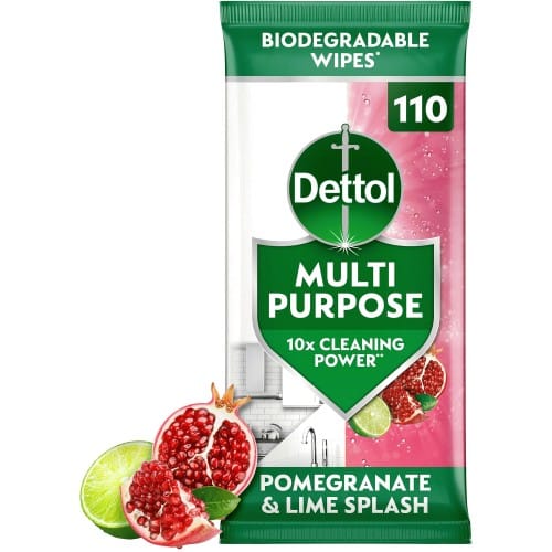 Dettol Antibacterial Pomegranate Wipes (110)