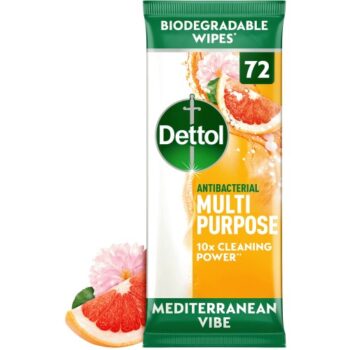 Dettol Multi-Purpose Cleaning Med Vibes 72 Wipes