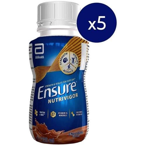 Ensure NutriVigor Ready-to-Drink Shake Chocolate (5 x 220ml)