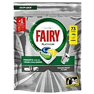 Fairy Platinum Dishwasher Tablets Lemon 73 Capsules