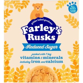 Farley's Rusks Reduced Sugar Baby Food Snacks All Ages 6 Months Onwards (300g)