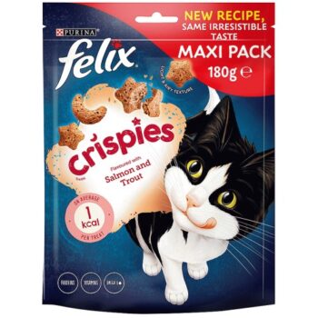 Felix Crispies Cat Treats Salmon And Trout Maxi Pack