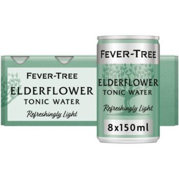 Fever-Tree Refreshingly Light Elderflower Tonic Water Cans 8x150 (8 x 150ml)