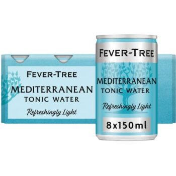Fever-Tree Refreshingly Light Mediterranean Tonic Water Cans 8x150 (8 x 150ml)