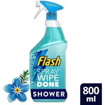 Flash Bathroom Spray Wipe Done Shower Cleaning Spray Alpine (800ml)