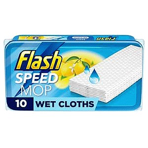 Flash Speedmop Antibacterial Floor Wipes Lemon (10 Wipes) (10)
