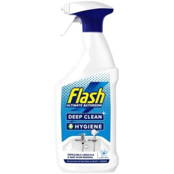 Flash Ultimate Bathroom 3In1 Deep Clean Antibacterial Cleaning Spray (800ml)